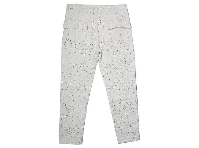 Pantalones de ojales marfil Isabel Marant Blanco - vista 2