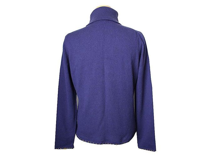 Etro Top de punto de cuello alto azul marino - vista 2