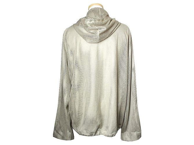 Chanel Giacca a rete verde oliva con cappuccio - vista 2