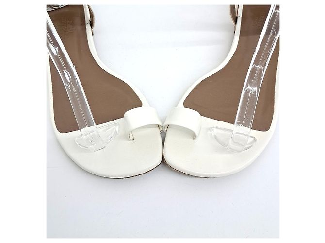 Hermès Sandalen Weiß - Ansicht 2