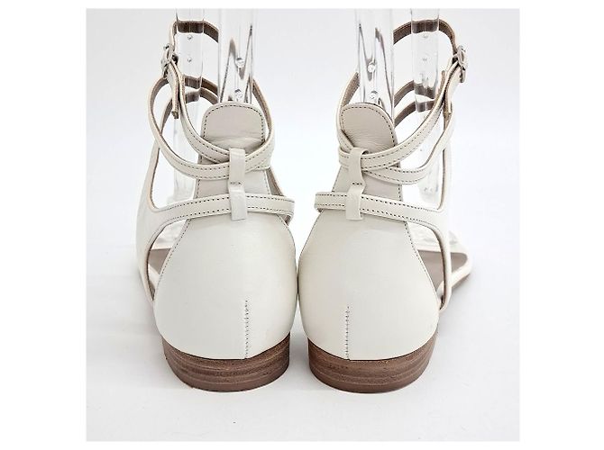 Hermès Sandalen Weiß - Ansicht 3