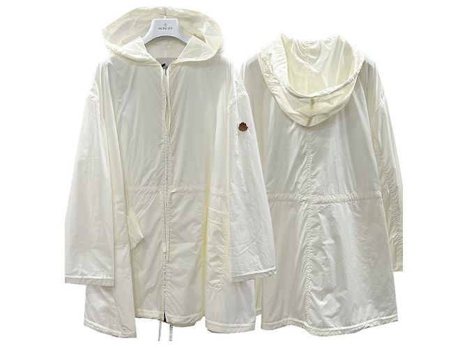 Chaqueta de lluvia Moncler SUIR con parche de logo blanca Blanco - vista 9
