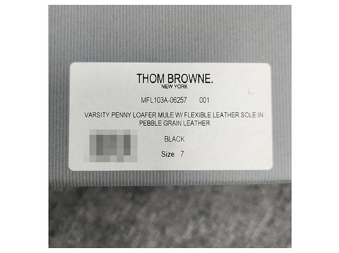 Thom Browne Varsity Grain Leather Penny Loafer Mule - view 22