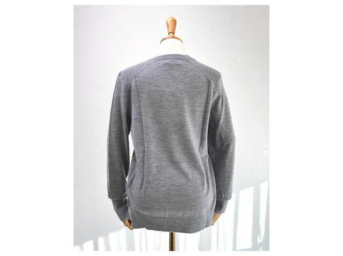Burberry Meigan Wollkarierter Damenstrickpullover MITTELGRAU Braun - Ansicht 10