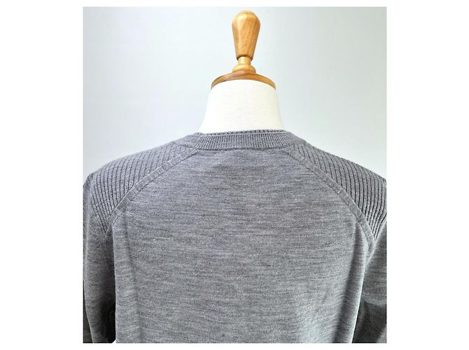 Burberry Meigan Wollkarierter Damenstrickpullover MITTELGRAU Braun - Ansicht 12