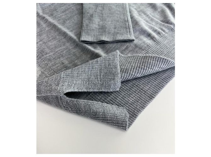 Burberry Meigan Wollkarierter Damenstrickpullover MITTELGRAU Braun - Ansicht 18