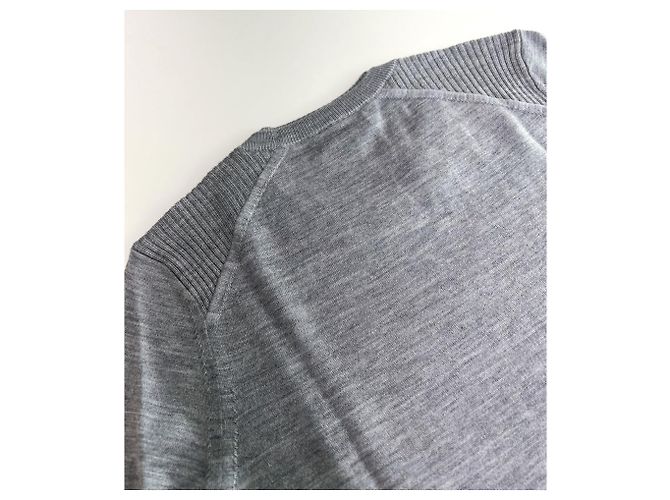 Burberry Meigan Wollkarierter Damenstrickpullover MITTELGRAU Braun - Ansicht 20