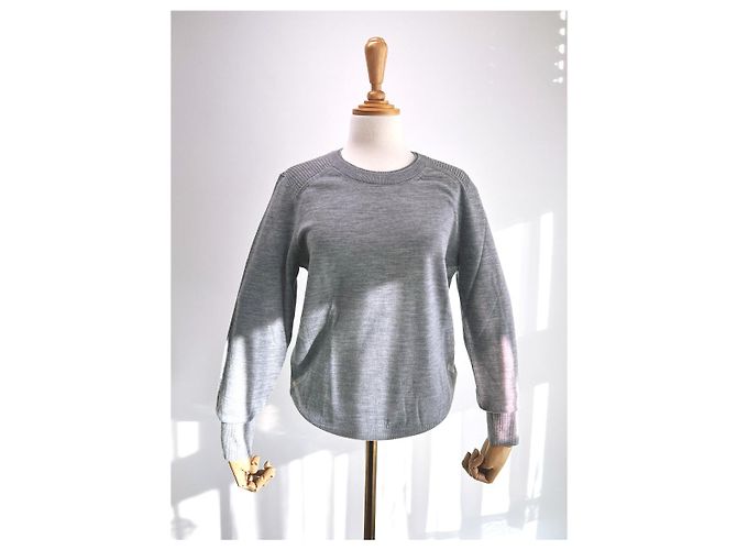 Burberry Meigan Wollkarierter Damenstrickpullover MITTELGRAU Braun - Ansicht 3