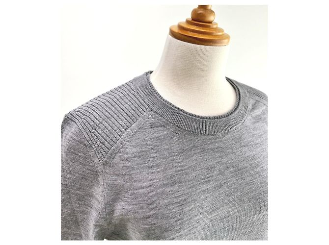 Burberry Meigan Wollkarierter Damenstrickpullover MITTELGRAU Braun - Ansicht 8