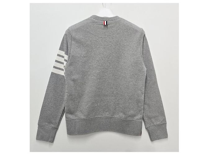 Thom Browne Asymmetric Armband Loopback Classic Sweatshirt Light Gray - view 14