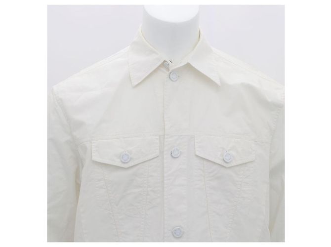 Louis Vuitton Giacca Camicia Bianca a Maniche Lunghe per Uomo JLF Bianco - vista 2