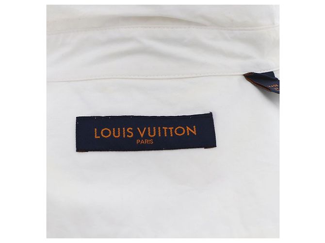 Louis Vuitton Giacca Camicia Bianca a Maniche Lunghe per Uomo JLF Bianco - vista 7