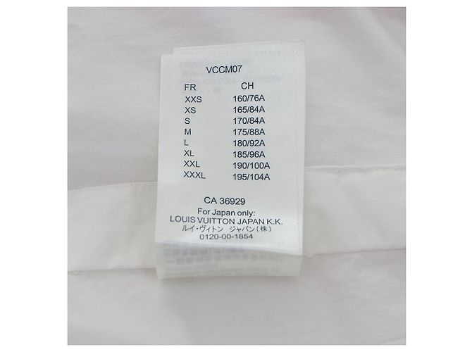 Louis Vuitton Giacca Camicia Bianca a Maniche Lunghe per Uomo JLF Bianco - vista 9
