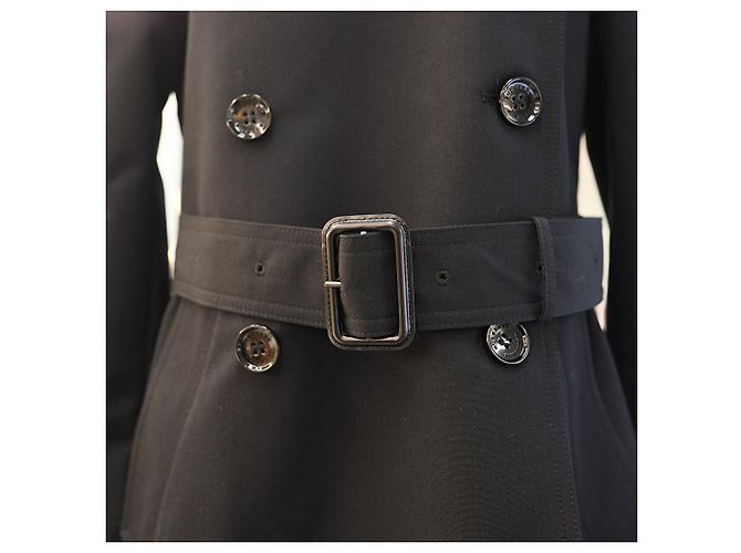 Abrigo Trench Largo Harbourne Burberry Negro - vista 10