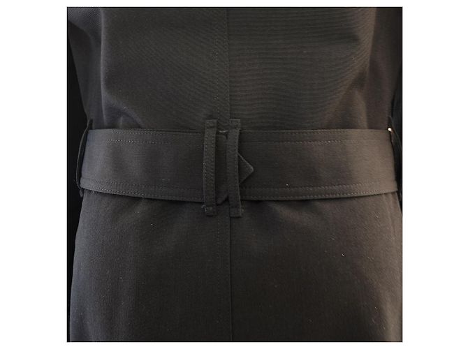 Abrigo Trench Largo Harbourne Burberry Negro - vista 12