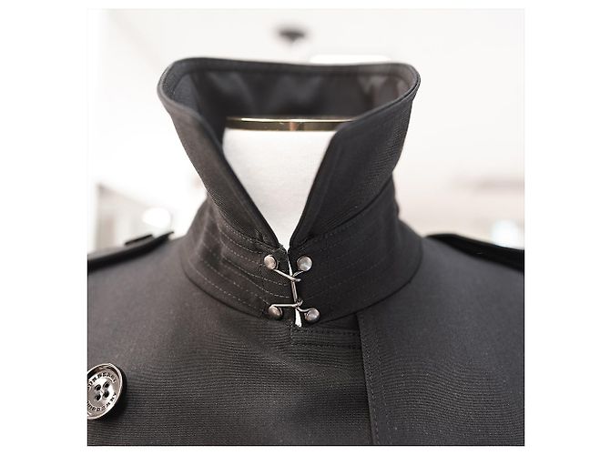 Abrigo Trench Largo Harbourne Burberry Negro - vista 8