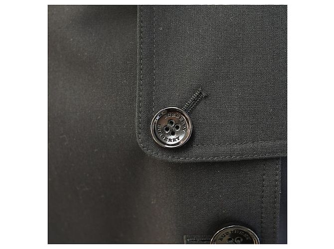 Abrigo Trench Largo Harbourne Burberry Negro - vista 9