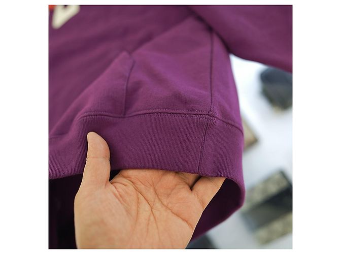 Gucci Moletom com capuz XJEWS de algodão roxo - vista 10