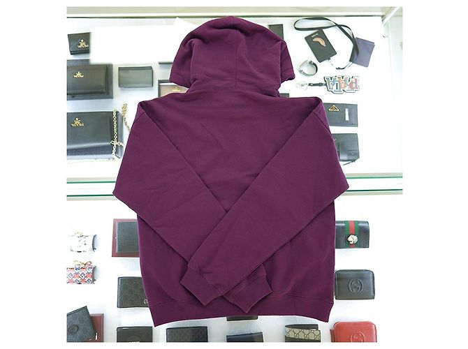 Gucci Moletom com capuz XJEWS de algodão roxo - vista 18