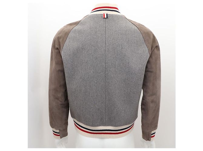 Thom Browne Giacca Bomber Marrone - vista 7