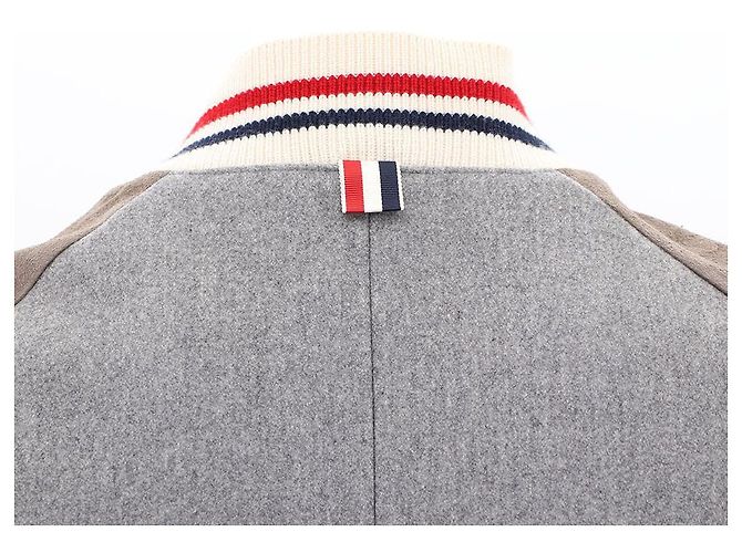 Thom Browne Giacca Bomber Marrone - vista 8