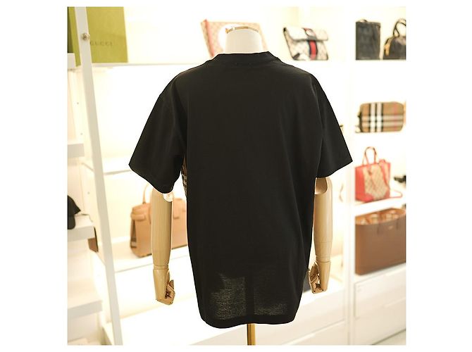 Burberry Women's Short Sleeve T-shirt CARIS CHK BLACK - view 8