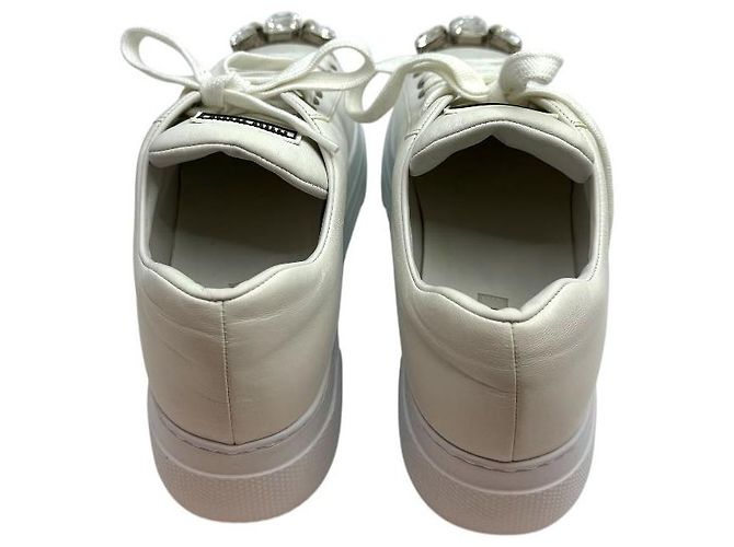 Miu Miu Sneaker mit Kristallzehenkappe in Weiß - Ansicht 5