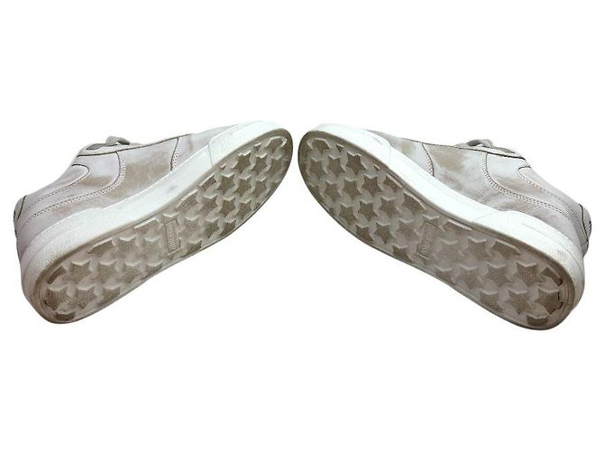 Miu Miu Sneakers da donna in shearling sbiancato Bianco - vista 6