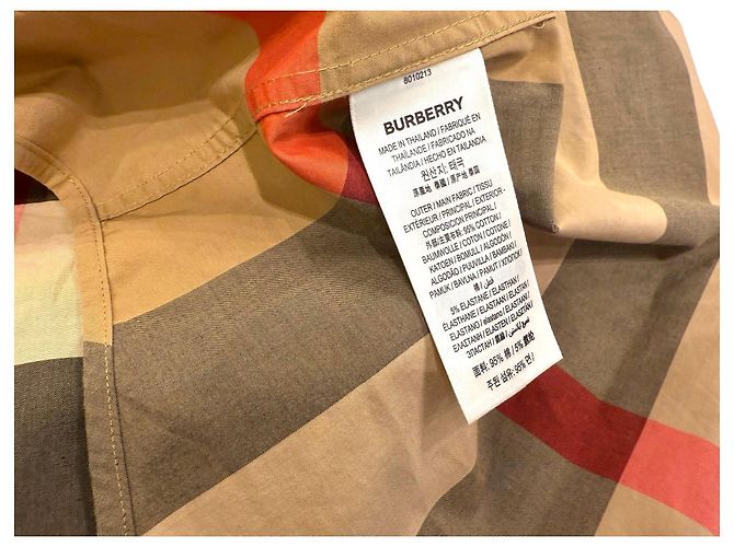 Burberry Camicia da uomo in cotone stretch a quadri Marrone - vista 5