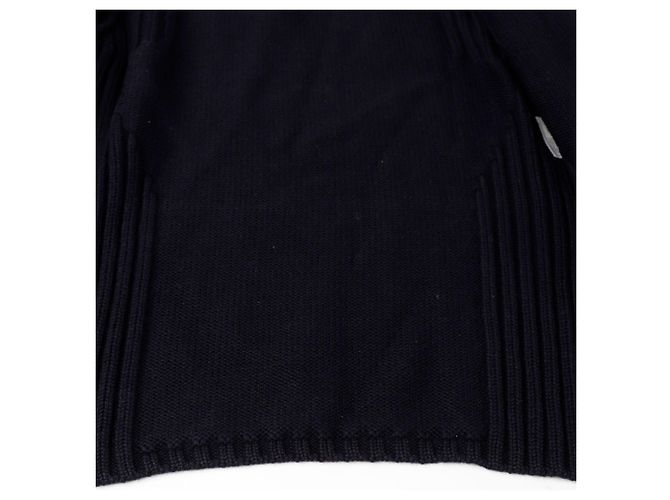 Salvatore Ferragamo Navy Wollstrick-Cardigan Größe Blau - Ansicht 11