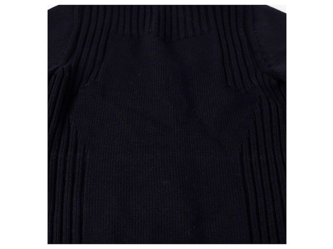 Salvatore Ferragamo Navy Wollstrick-Cardigan Größe Blau - Ansicht 13