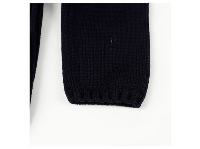 Salvatore Ferragamo Navy Wollstrick-Cardigan Größe Blau - Ansicht 9