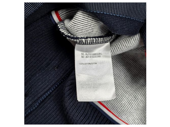 Thom Browne Strickjacke aus Baumwolle mit Schalkragen Blau - Ansicht 7