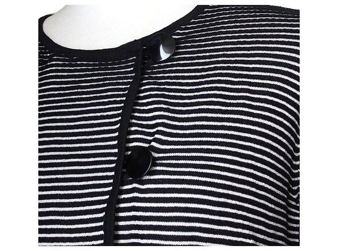 Gestreifter Cardigan Armani Collezioni Schwarz - Ansicht 4