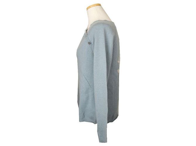 Zadig & Voltaire Mintblaues Cashmere-Strickoberteil - Ansicht 3