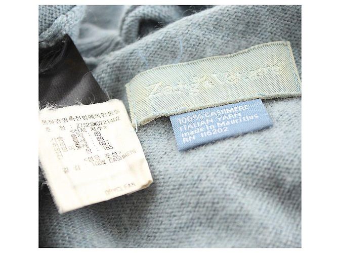 Zadig & Voltaire Mintblaues Cashmere-Strickoberteil - Ansicht 5