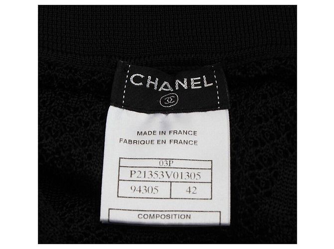 Chanel Top de encaje negro - vista 4