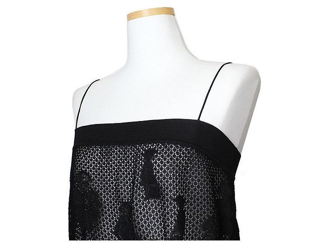 Chanel Top de encaje negro - vista 5