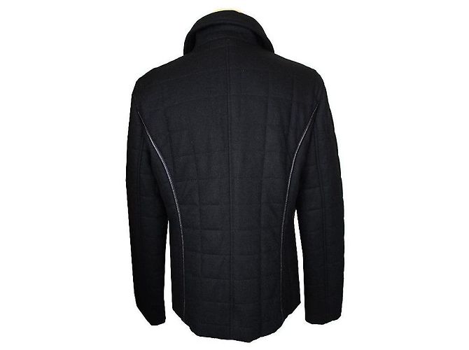 Sonia Rykiel Schwarze gesteppte Wolljacke Sonya Rikel - Ansicht 3