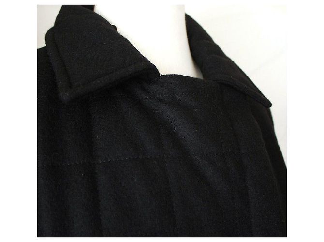 Sonia Rykiel Schwarze gesteppte Wolljacke Sonya Rikel - Ansicht 5