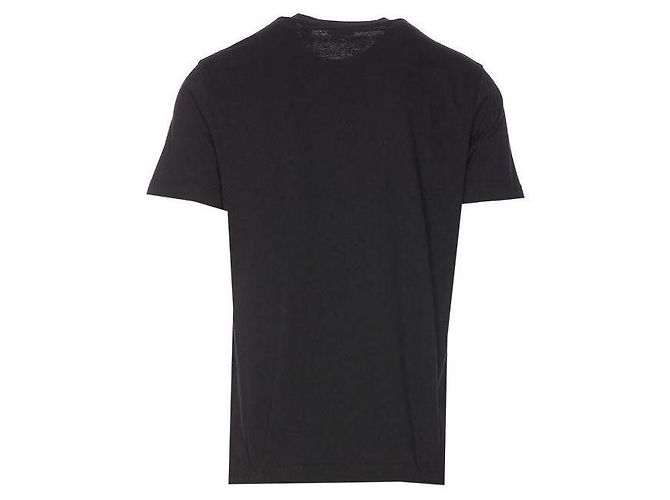Burberry Check Label Baumwoll-T-Shirt mit kurzen Ärmeln Schwarz - Ansicht 5
