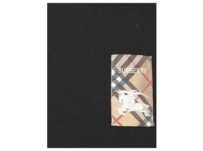 Burberry Check Label Baumwoll-T-Shirt mit kurzen Ärmeln Schwarz - Ansicht 6