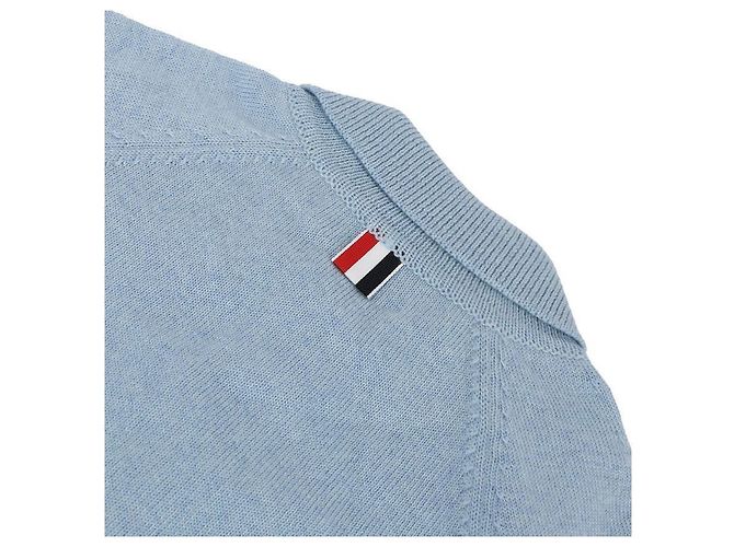 Thom Browne Damen Cardigan aus Wolle Raglan Blau - Ansicht 6