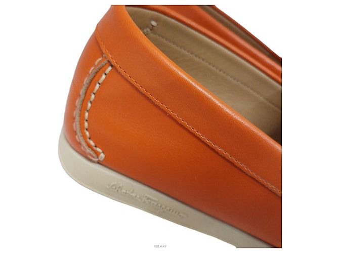 Mocassini da uomo Gancini di Salvatore Ferragamo Arancione - vista 5