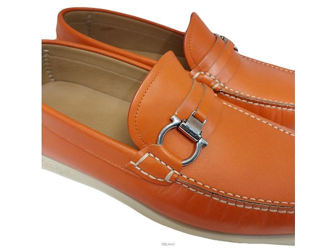 Mocassini da uomo Gancini di Salvatore Ferragamo Arancione - vista 6