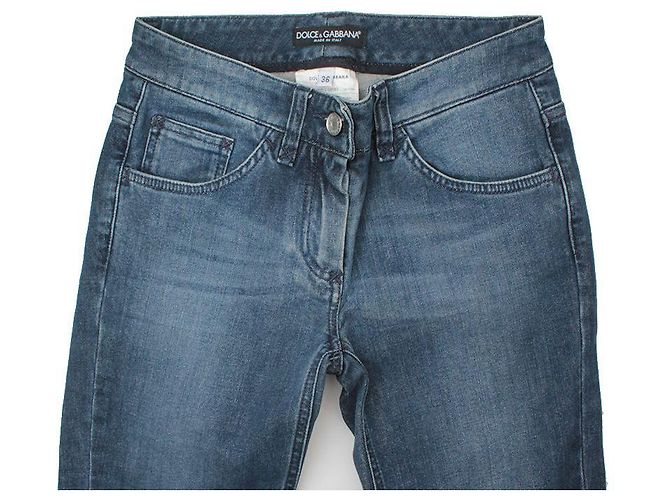 Dolce & Gabbana Pantalones de mezclilla de corte recto Dolce Gabbana Azul - vista 4