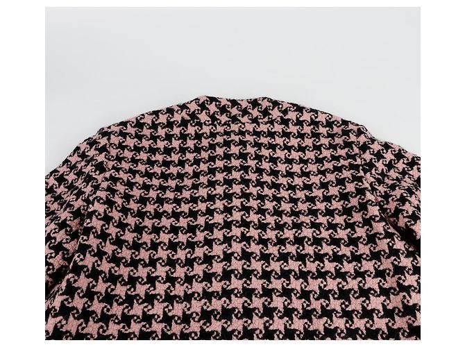 Gucci Houndstooth Check Coat Size Pink - view 11
