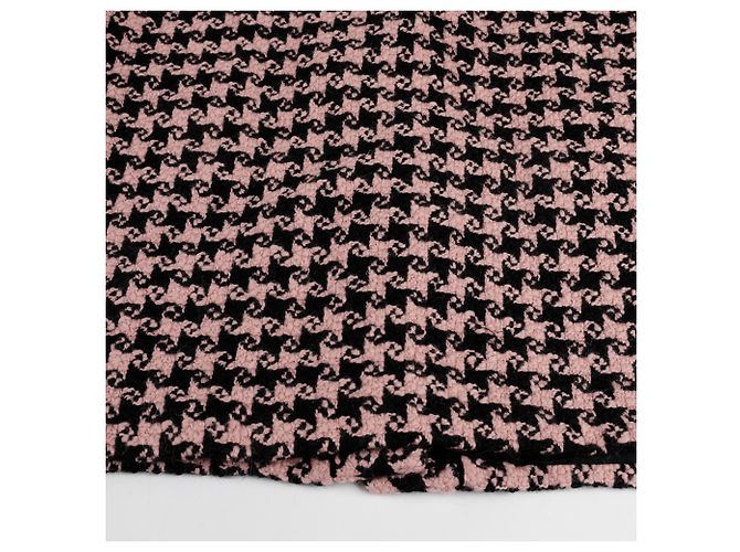 Gucci Houndstooth Check Coat Size Pink - view 12