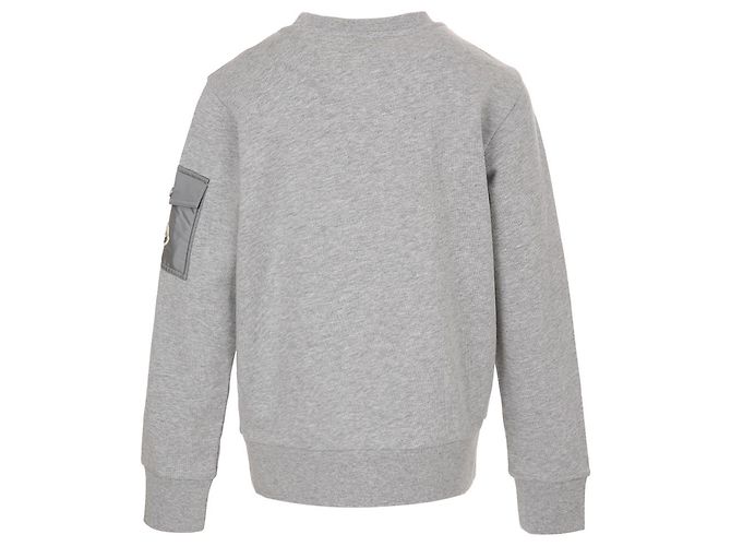 Sweatshirt mit Logo auf der Armtasche Moncler Kids Braun - Ansicht 6