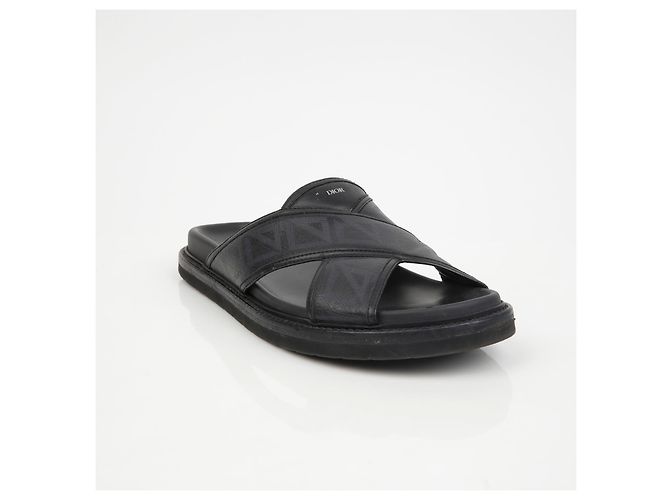 Dior CD Diamond Aqua Sandals size Black - view 2